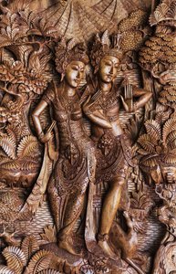 Balinese Woodcarving for Sale, Ubud, Bali, Indonesia