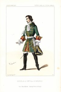 Bassbaritone Edouard Gassier in the role of the Comte in Auber