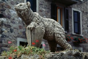Bear Statue, Bear Square, Schilpario, Lombardy, Italy by Benjamin Baud