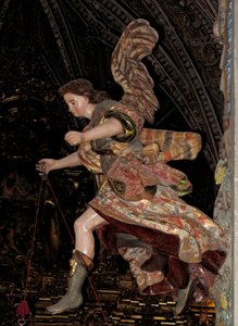 Bouncing Angel - Baroque sculpture by Unbekannter Künstler