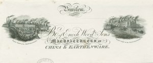 Burslem - Bill heading of Enoch Wood & Sons