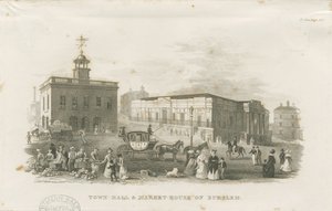 Burslem - Town Hall and Market House by Unbekannt