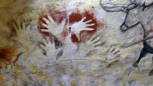 Cave paintings found in the Cave of Altamira