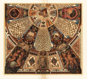 Ceiling painting in the Uffizi Gallery, Florence
