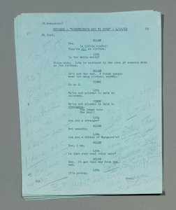Collection of loose revised script sheets from Marilyn Monroe