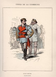 Commune of Paris: costume of ÉTAT-MAJOR in “Les Communeux”