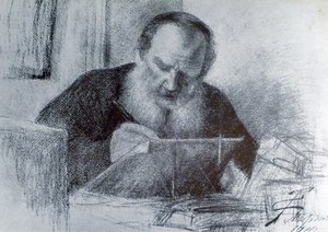 Count Leo Tolstoy (9 September 1828 – 20 November 1910) by Unbekannter Künstler