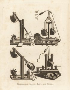 Counterweight Machines for Throwing Darts and Stones from Lipsius and Others