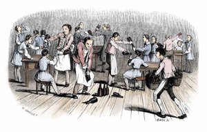 Debuts of the Comic Strip: Engraving from 
