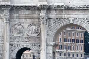 Detail from the Arch of Constantine, built in AD 315 by Unbekannt