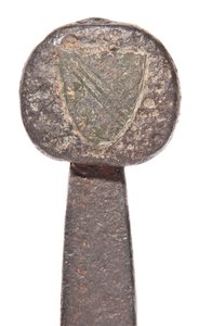 (Detail) Late Medieval Broadsword with Earlier Viking Blade and Armorial Bearings of the De Bohun Family by Unbekannt