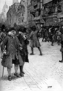 Dr Samuel Johnson viewing the Gordon Riots