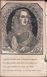 Edward Cocker, English mathematician and engraver by Unbekannt