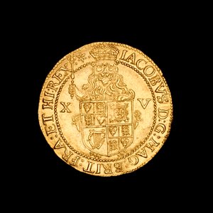 English hammered gold spur ryal Coin