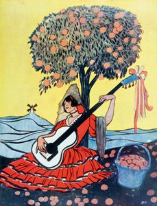 "Españolada", All Things Spanish, After a work by Francisco Sancha, from La Esfera