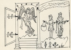 Expulsion of Adam and Eve from Paradise by Unbekannter Künstler