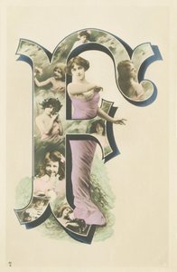 F: photo-portrait of a woman standing in a long colored drape