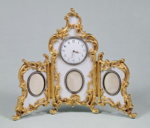 Faberge Louis XV style desk clock by Unbekannt