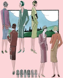 Fashion: light coats in spring 1928