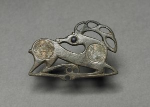Fibula in the Form of a Recumbent Stag, c.400