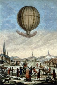 First Montgolfier Balloon Ascent in Annonay