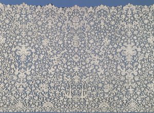 Flounce of guipure lace, French, c.1700 by Unbekannt