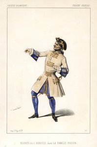 Francois Regnier as Arnould in La Famille Poisson, Theatre Francais