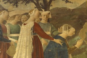 Fresco, San Francesco Basilica, Arezzo, Tuscany, Italy by Unbekannter Künstler