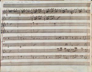 Frontispiece of the score for the opera Alessandro Nell