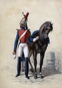 Garde de Paris, with his horse by Unbekannter Künstler