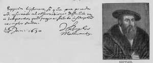 Handwriting and signature of Johannes Kepler (1571-1630) by Unbekannt