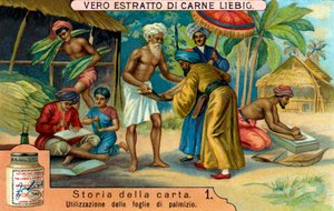 History of Paper: Using palm leaves