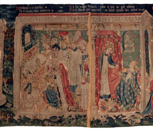 History of Saint Piat and Saint Eleuthère, Also Called Tapestry of Arras. Ordered from Canon Toussaint Prier, Chaplain of the Duke of Burgundy, Late 14th-Early 15th Century. 22m x 2m. (Detail)