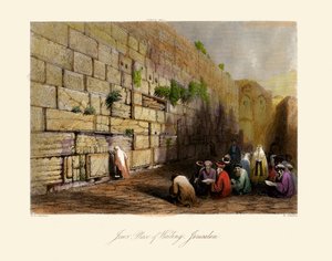 Holy Land - Jews Place of Wailing, Jerusalem - Bible