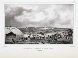 Horse racing at Longwood, Saint Helena by Unbekannt