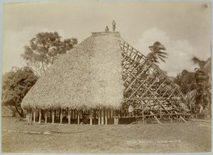 House Building in Samoa, c.1875