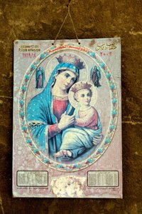 Pious Image Plastered on the Walls of the Coptic Quarter in Cairo by Unbekannt
