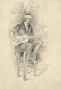 Injured Young Guitar Player, France, c.1830