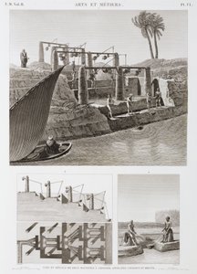 Two irrigation systems, Egypt, c 1798 by Unbekannt