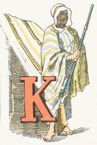 K - Kabyle - Childish Alphabet, Editions Gordinne 1920