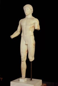 Kouros: The One-Legged Boy (front view)