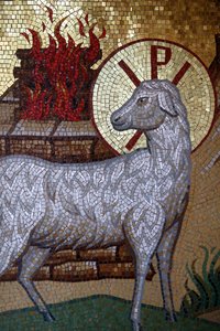 Kykkos Monastery, Cyprus: Lamb of God Mosaic, Pedoulas, Cyprus by Unbekannt