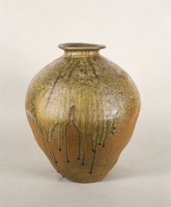 Large jar, Tamba ware, Muromachi Period, 15th-16th century