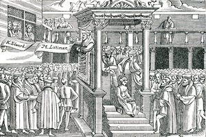 Latimer Preaching Before Edward VI by Unbekannter Künstler