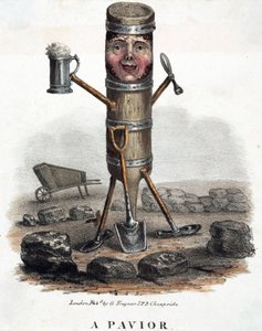The Paver, Figure Constructed with His Trade Tools, c. 1810-1860 by Unbekannt