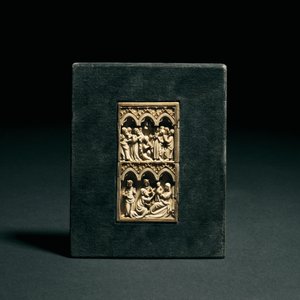 Left Wing of a Diptych with the Ascension and the Adoration of the Magi by Unbekannt