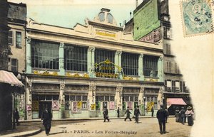 Les Folies-Bergere Exterior, Paris Famous Parisian Night Club