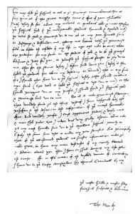 Letter from Thomas More to King Henry VIII, written at his home in Chelsea, 5 March by Unbekannt