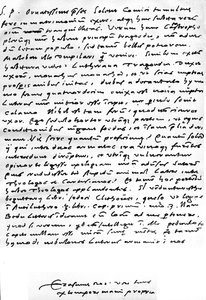 Letter Written in Latin from Erasmus to Nicolaas Everaerts Concerning the Marriage of Martin Luther by Unbekannt