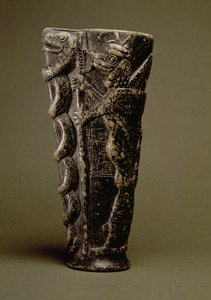 Libation Goblet of Prince Gudea, Dedicated to His Personal God Ningishzida, from Telloh, Ancient Girsu, c.2150 BC by Unbekannt